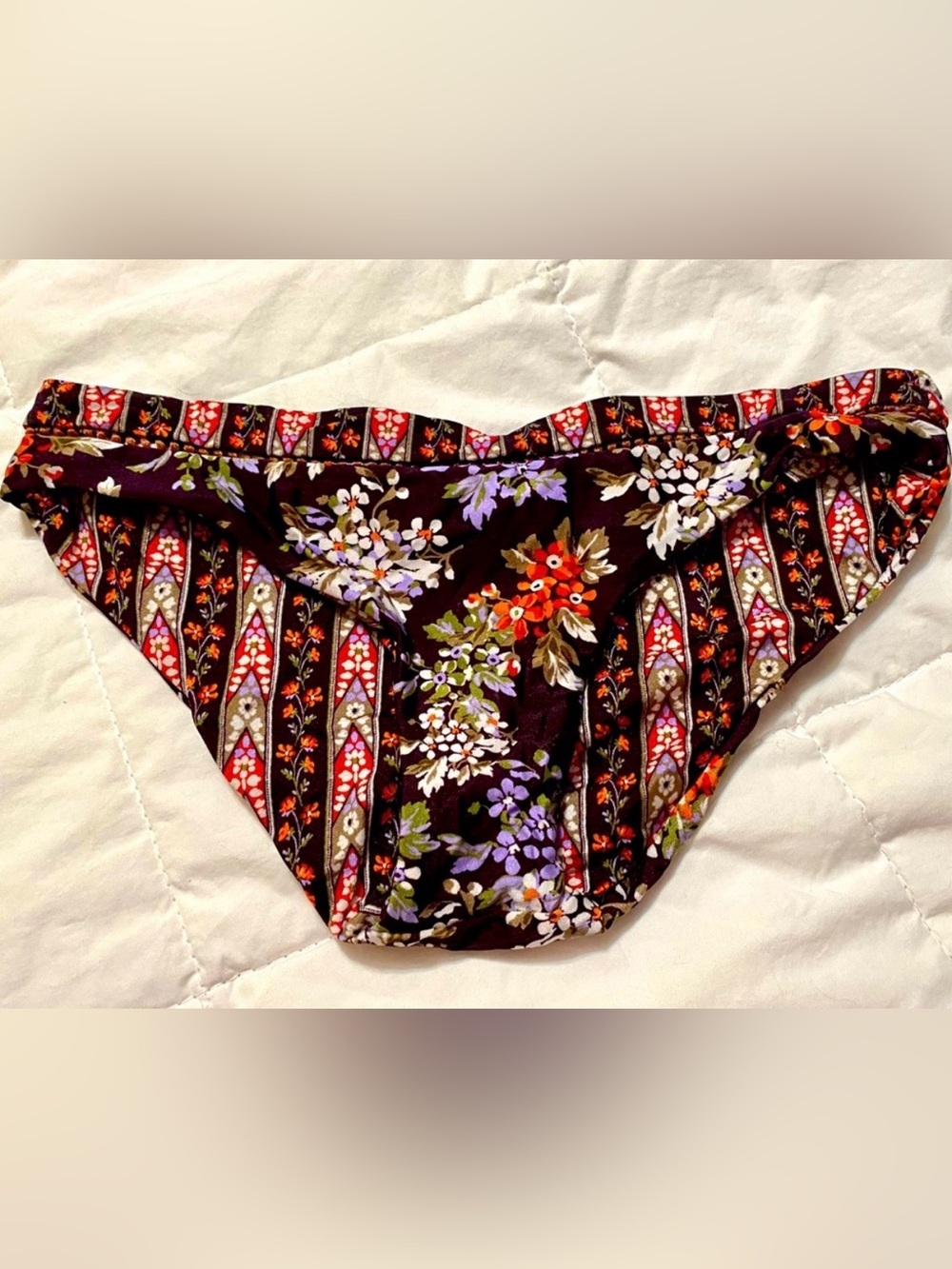 Boho Reversible Floral Print Bikini Bottoms by Becca